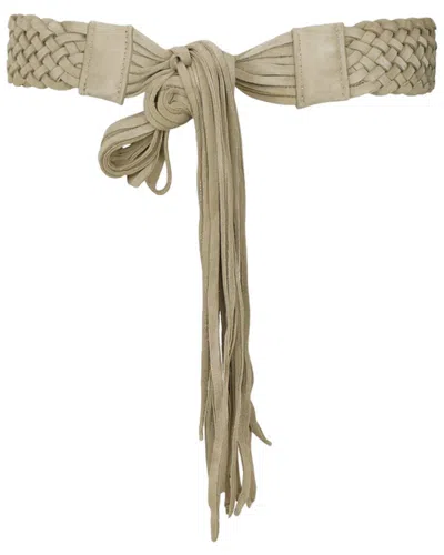 Ada Collection Zoe Leather Belt In Brown