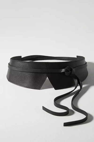 Ada Corset Wrap Belt In Black