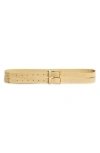 Ada Mallorca Double Leather Belt In Trench