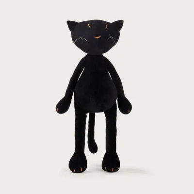 Adada Kids'  Gisel, The Cat Stuffed Animal In Black