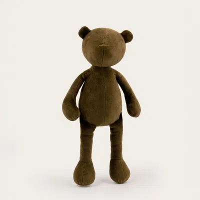 Adada Kids'  Jermaine, The Teddy Bear Stuffed Animal Small In Green