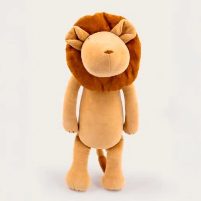 Adada Kids'  Louis, The Lion Stuffed Animal In Yellow