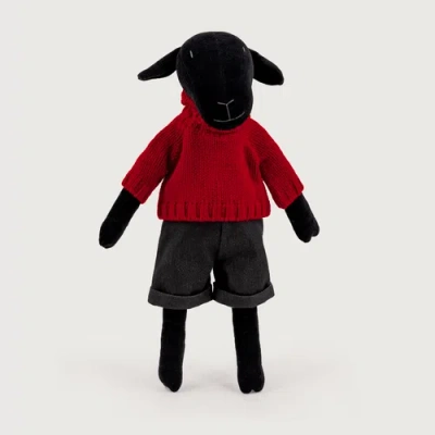 Adada Kids'  Maia, The Sheep Stuffed Animal In Black
