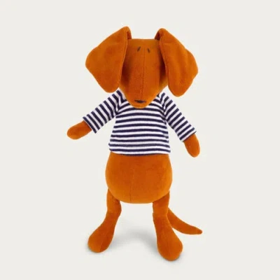 Adada Kids'  Scott, The Dachshund Dog Stuffed Animal In Orange