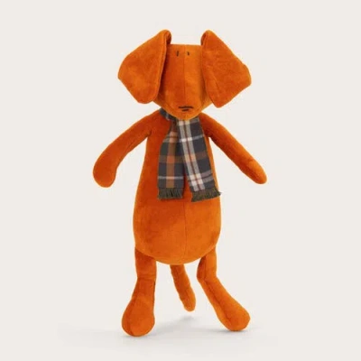 Adada Kids'  Scott, The Dachshund Dog Stuffed Animal In Brown
