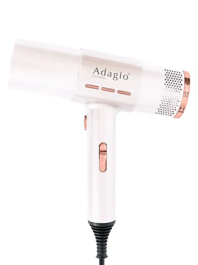 Adagio Air Force Blow Dryer In White Pink