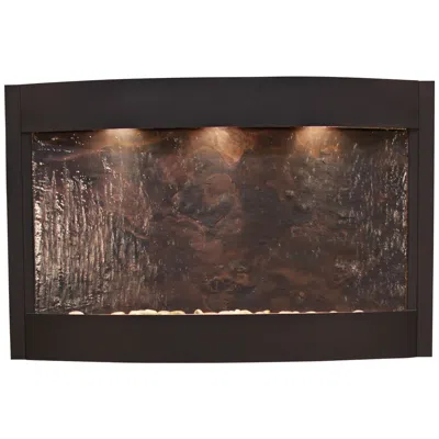 Adagio Calming Waters 53 1/2" Wide Modern Stone Led Wall Fountain