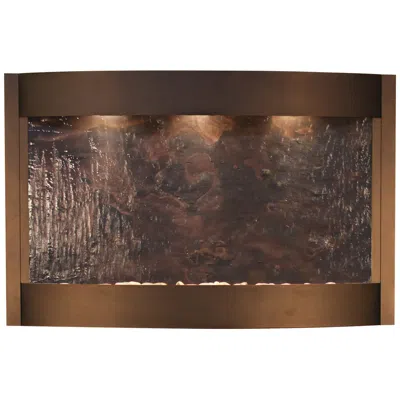 Adagio Calming Waters Featherstone Antique Bronze Led Wall Fountain