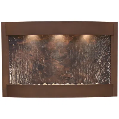 Adagio Calming Waters Featherstone Woodland Brown Led Wall Fountain