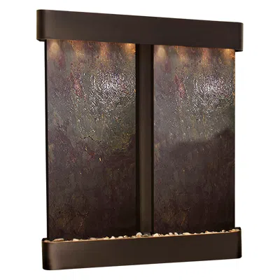 Adagio Cottonwood Falls 69" High Modern Stone Wall Fountain