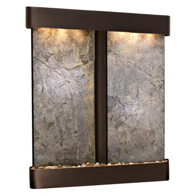 Adagio Cottonwood Falls 69" High Two Panel Modern Wall Fountain