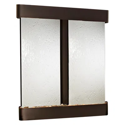 Adagio Cottonwood Falls Mirror Blackened Round 69"h Wall Fountain