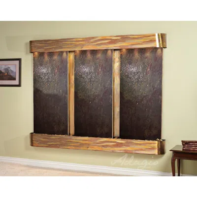 Adagio Deep Creek Falls 69"h Rustic Stone Fountain W/ Round Edges