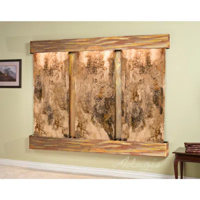 Adagio Deep Creek Falls 69"h Rustic Travertine Fountain-sq Edges