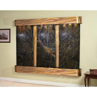 Adagio Deep Creek Falls 91" Wide Rustic Modern Wall Fountain