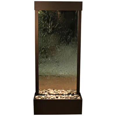Adagio Harmony River 70" Bronze Modern Floor Fountain With Light