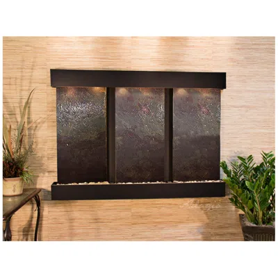 Adagio Olympus Falls 54"h Featherstone Indoor Copper Wall Fountain
