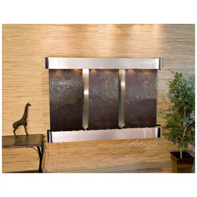 Adagio Olympus Falls 54"h Featherstone Round Indoor Wall Fountain