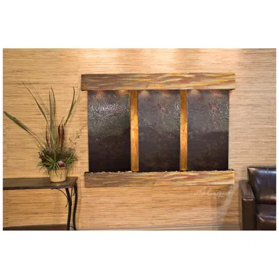 Adagio Olympus Falls 54"h Rustic Featherstone Indoor Wall Fountain