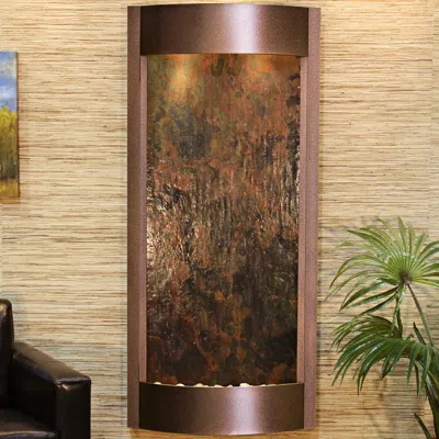 Adagio Pacifica Waters 69"h Multi-color Stone Copper Vein Fountain