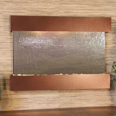 Adagio Reflection Creek Featherstone Brown 27" High Wall Fountain