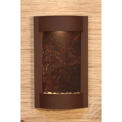 Adagio Serene Waters Featherstone Brown Led Wall Fountain