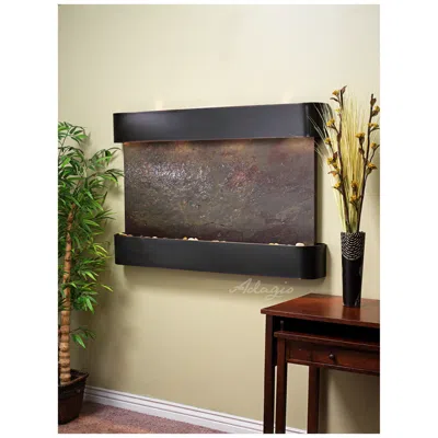 Adagio Sunrise Springs 35"h Featherstone Round Indoor Wall Fountain