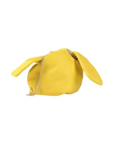 Adais Woman Cross-body Bag Yellow Size - Leather