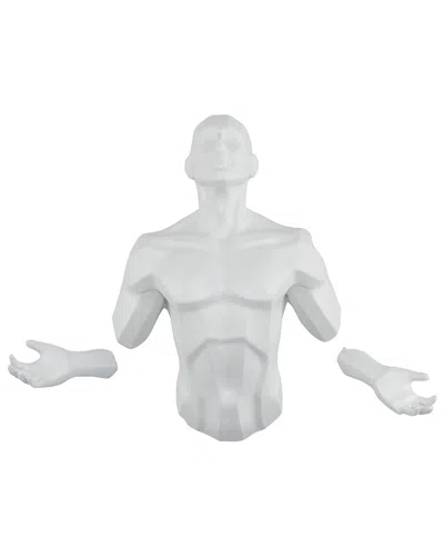 Adam & Friends Emerging Man Sculpture In White
