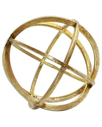 Adam & Friends Metal Galena Atomic Ball Sculpture In Gold