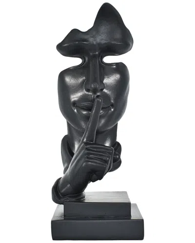 Adam & Friends Silence Is Golden Sculpture In Gray