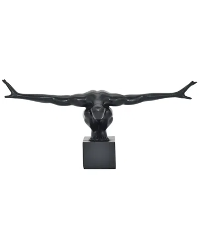 Adam & Friends Take-a-bow Man Sculpture In Black
