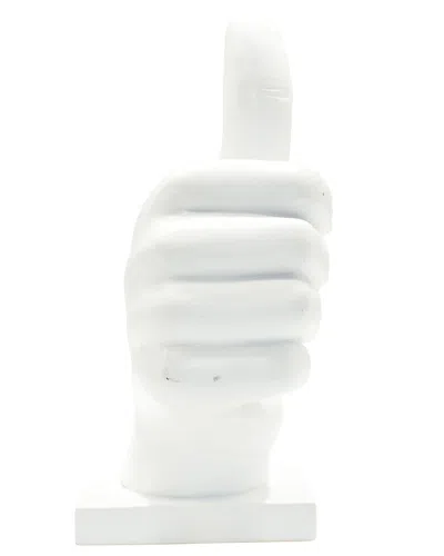 Adam & Friends Thumbs Up Sculpture In White