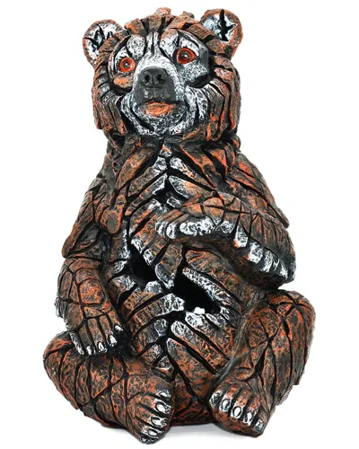 Adam & Friends Wilderness Statue Sculpture: Sitting Bear Cub In Brown