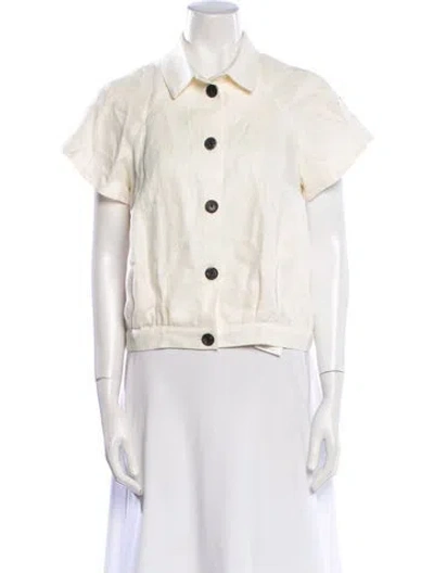 Pre-owned Adam By Adam Lippes Linen Jacket In Neutral