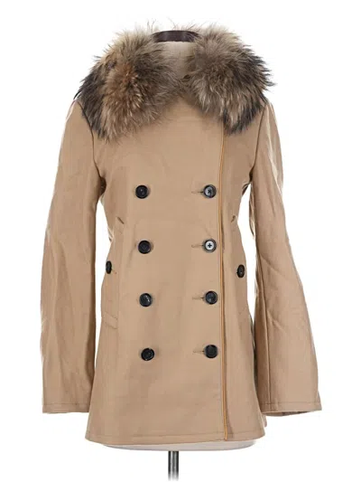 Pre-owned Adam By Adam Lippes Wool Coat In Tan