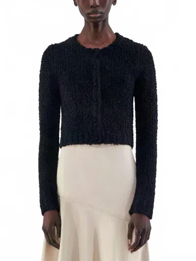 Adam Lippes Alice Cardigan In Black