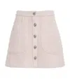 Adam Lippes Alpaca-cashmere Brushed Bouclé Mini Skirt In Neutral