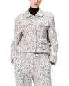 Adam Lippes Amos Wool-blend Jacket In Multi