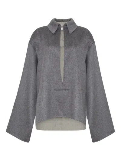 Adam Lippes Arlo Double-breasted Cashmere Sweater In Gold