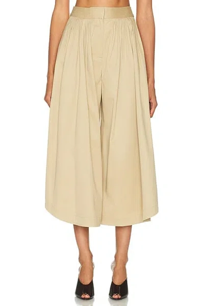Adam Lippes Athena Pant In Brown