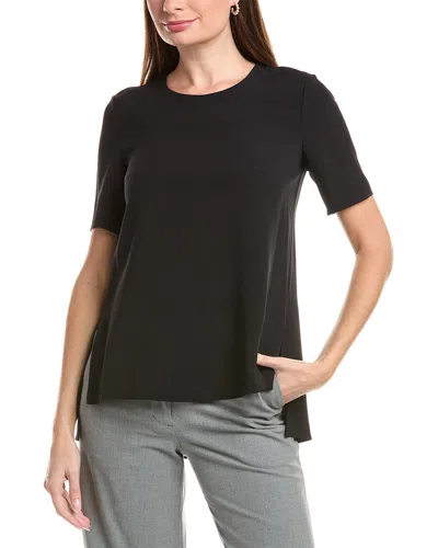 Adam Lippes Back Pleat Top In Black