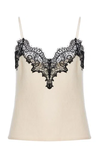 Adam Lippes Beatrix Brushed Cashmere Cami In Neutral