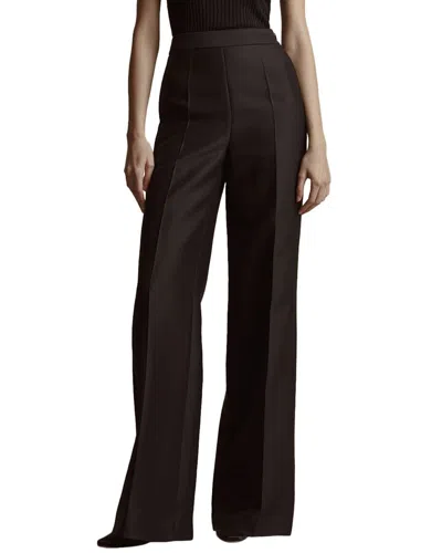 Adam Lippes Bettina Wool-blend Trousers In Black