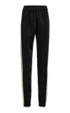 Adam Lippes Bi-color Satin Stirrup Joggers