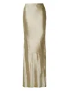 Adam Lippes Bias-cut Maxi Straight Skirt In Brown