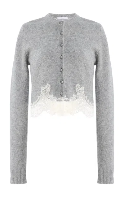 Adam Lippes Briar Brushed Cashmere Cardigan In Multi