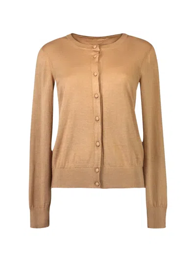 Adam Lippes Buttoned Cardigan In Nude