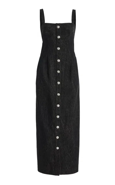 Adam Lippes Camille Acid-washed Denim Dress