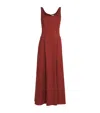 Adam Lippes Canvas Shay Midi Dress In Red